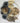 Single Ring Golden Metal Wall Clock - Craftkriti