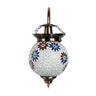 Two colour flower mosaic wall lamp - Craftkriti