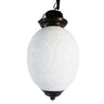 White mosaic glass pendant ceiling lamp - Craftkriti