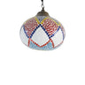 Multicolour glass shelgum ceiling pendant lamp - Craftkriti