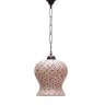 Glass hanging floral pendant ceiling lamp - Craftkriti