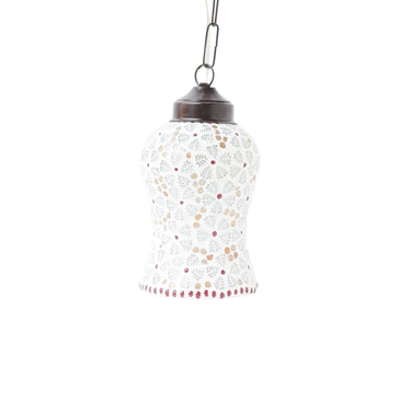 Multicolour glass mosaic stein ceiling pendant lamp - Craftkriti