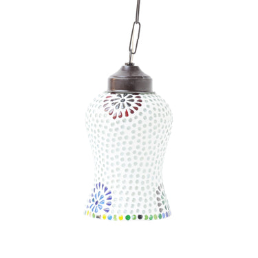 Colourful flowery ceiling pendant lamp - Craftkriti