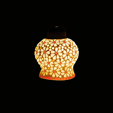 Colourful mosaic hanging pendant lamp - Craftkriti