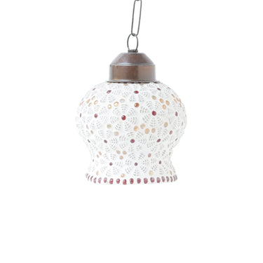 Mosaic Small Glass Ceiling Pendant Lamp - Craftkriti