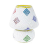 Multicolour glass mosaic waveform table lamp - Craftkriti
